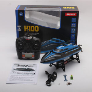 tianke-h100-blue-remote-control-boat-automatic-capsize-electric-toy-boat-simulation-model-nautical-toy