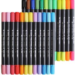 sta-80-colors-set-water-based-ink-sketch-marker-pens-twin-tip-fine-brush-marker-pen-for-graphic-drawing-manga-art-supplies