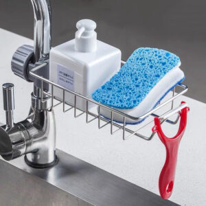 adjustable-sink-drain-rack-sponge-storage-faucet-holder-soap-drainer-shelf-basket-organizer-kitchen-bathroom-accessories