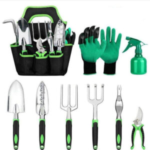 garden-supplies-9-piece-aluminum-alloy-set-silicone-two-color-handle-shovel-gardening-tools