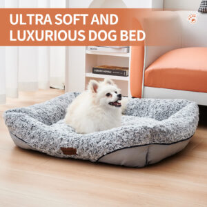 swirl-rose-velvet-dog-beds-for-small-medium-dogs-removable-cushion-calming-dog-sofa-beds-anti-anxiety-machine-washable-cat-beds